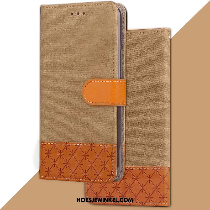 Xiaomi Mi A2 Hoesje Folio Bescherming All Inclusive, Xiaomi Mi A2 Hoesje Mobiele Telefoon Zacht Beige