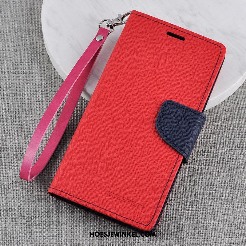 Xiaomi Mi A2 Hoesje Folio Donkerblauw All Inclusive, Xiaomi Mi A2 Hoesje Leren Etui Bescherming