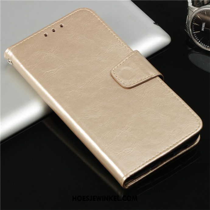 Xiaomi Mi A2 Hoesje Kaart Folio Hoes, Xiaomi Mi A2 Hoesje Mobiele Telefoon Mini Beige