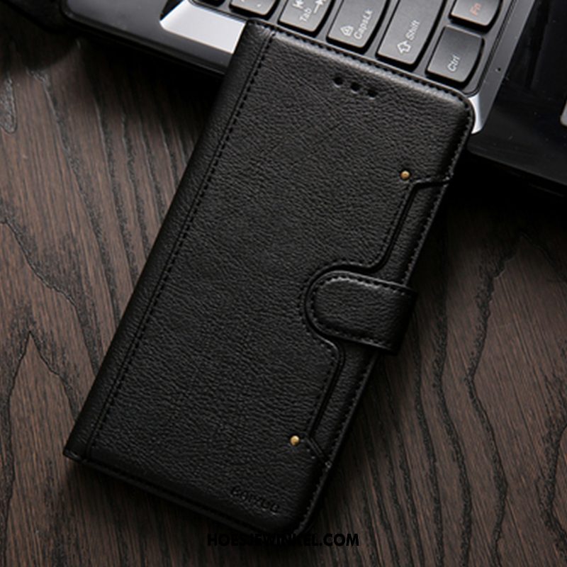 Xiaomi Mi A2 Hoesje Leren Etui Folio Anti-fall, Xiaomi Mi A2 Hoesje Bescherming Kaart Braun