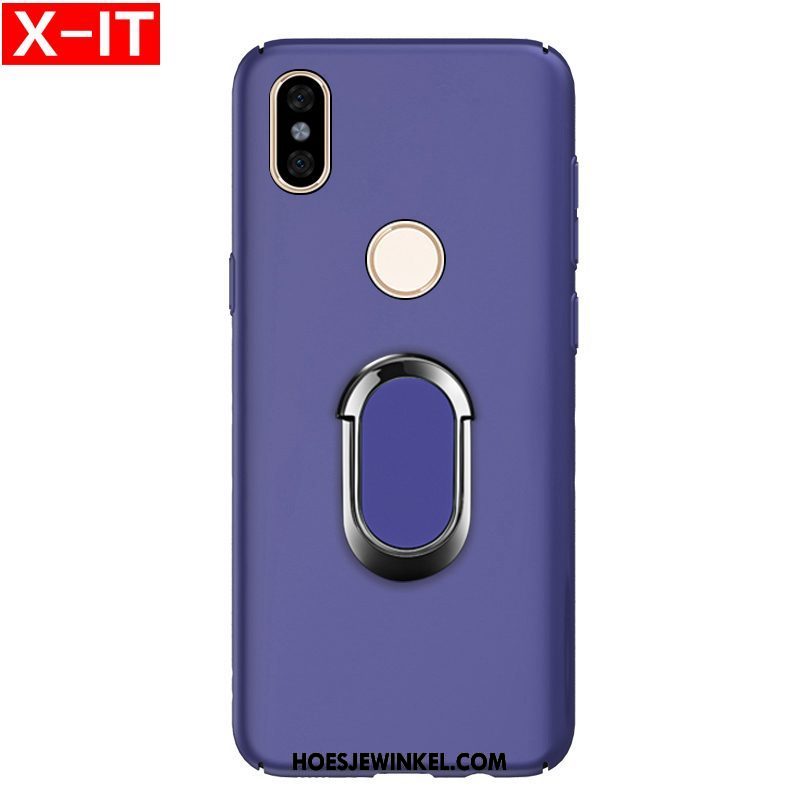 Xiaomi Mi A2 Hoesje Magnetisch Anti-fall Rood, Xiaomi Mi A2 Hoesje Tempereren Hoes Beige