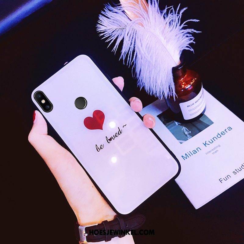 Xiaomi Mi A2 Hoesje Mini Lovers Hoes, Xiaomi Mi A2 Hoesje Mobiele Telefoon All Inclusive Beige