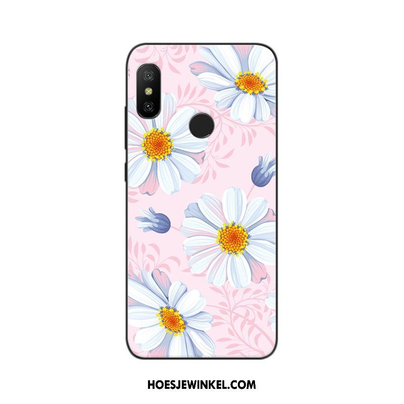 Xiaomi Mi A2 Hoesje Mini Mobiele Telefoon Rood, Xiaomi Mi A2 Hoesje Hoes Schrobben Beige