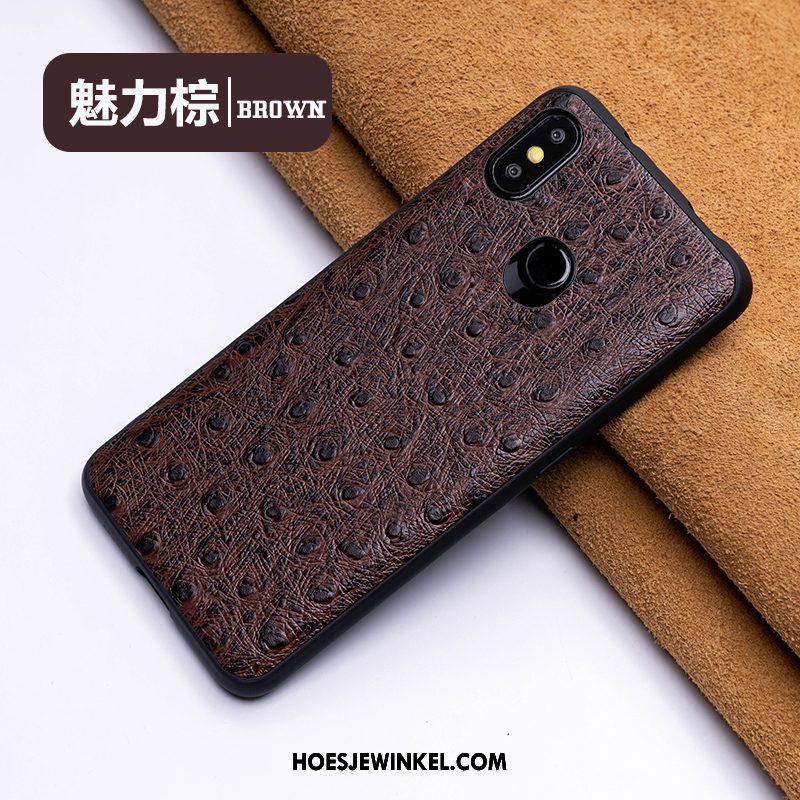 Xiaomi Mi A2 Hoesje Pas Anti-fall All Inclusive, Xiaomi Mi A2 Hoesje Donkerblauw Vintage Beige