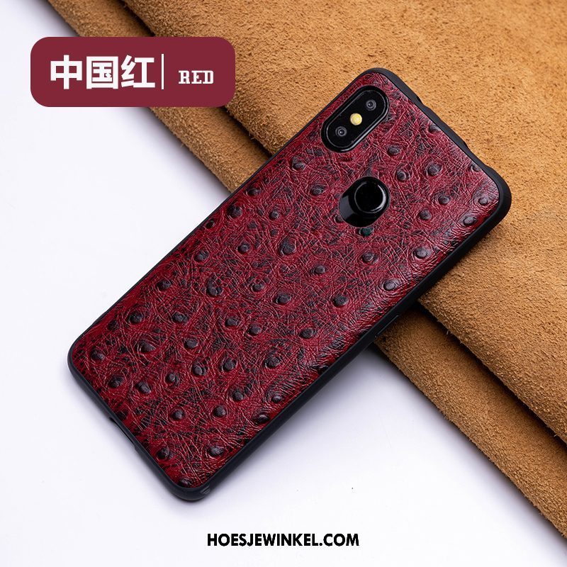 Xiaomi Mi A2 Hoesje Pas Anti-fall All Inclusive, Xiaomi Mi A2 Hoesje Donkerblauw Vintage Beige