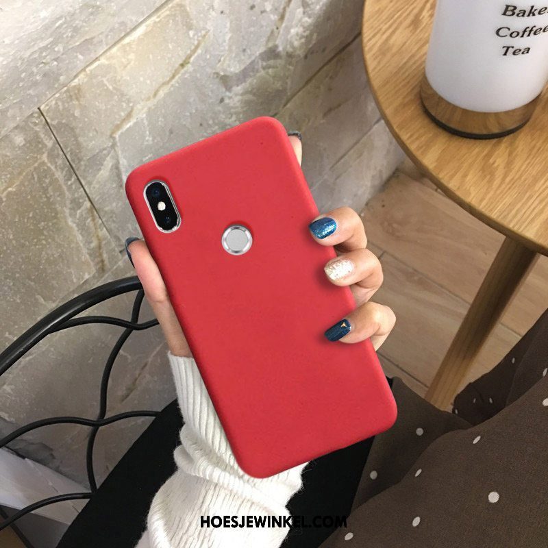 Xiaomi Mi A2 Hoesje Rood All Inclusive Zacht, Xiaomi Mi A2 Hoesje Anti-fall Mobiele Telefoon Beige