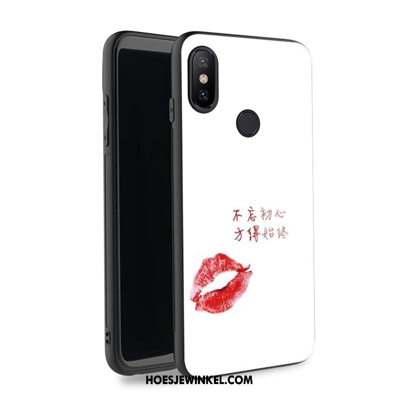 Xiaomi Mi A2 Hoesje Rood Bescherming Mini, Xiaomi Mi A2 Hoesje Spotprent Siliconen Beige