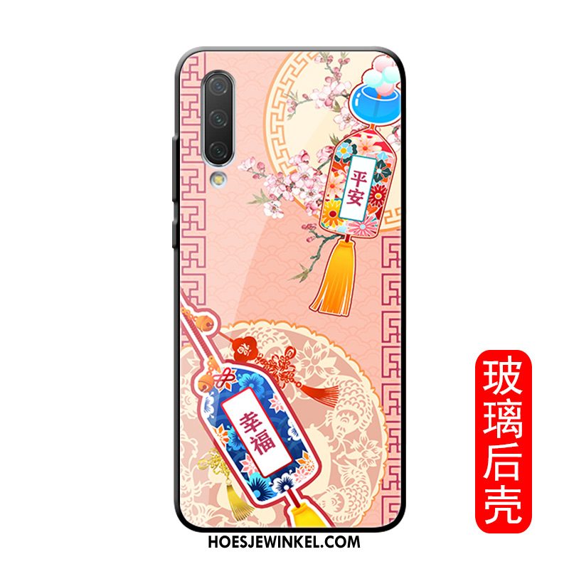 Xiaomi Mi A3 Hoesje Bescherming Lovers All Inclusive, Xiaomi Mi A3 Hoesje Scheppend Rood Beige