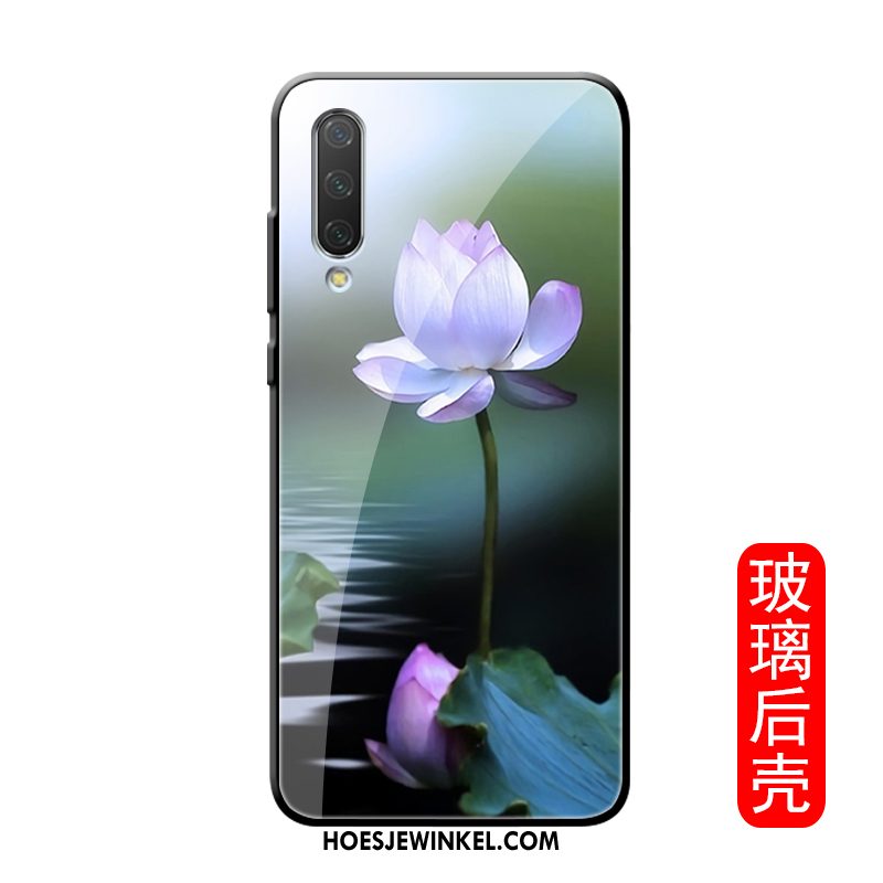 Xiaomi Mi A3 Hoesje Bloemen Mobiele Telefoon Glas, Xiaomi Mi A3 Hoesje Nieuw Eenvoudige Beige