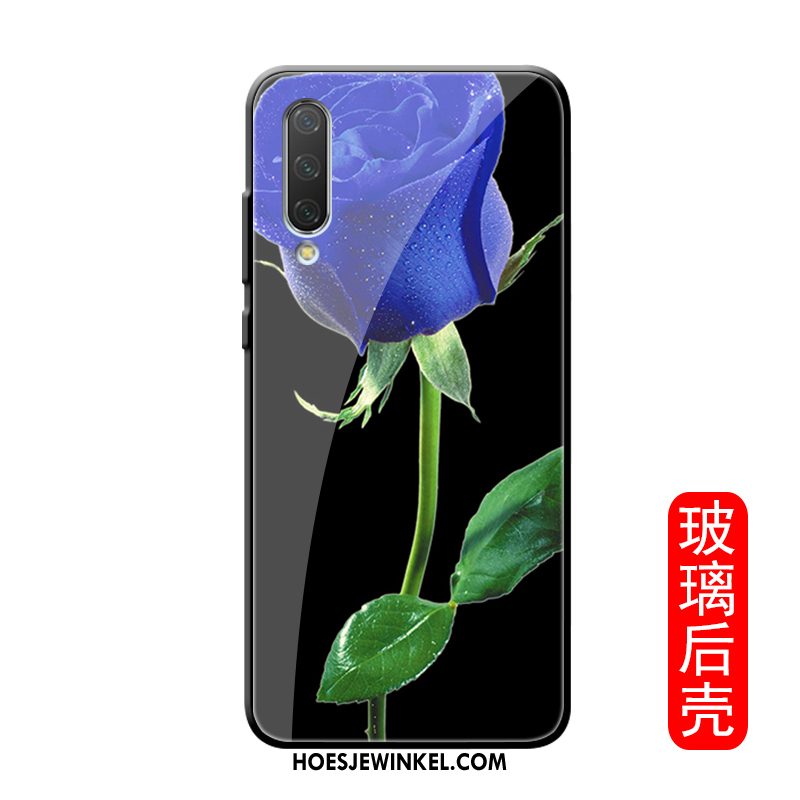 Xiaomi Mi A3 Hoesje Bloemen Mobiele Telefoon Glas, Xiaomi Mi A3 Hoesje Nieuw Eenvoudige Beige