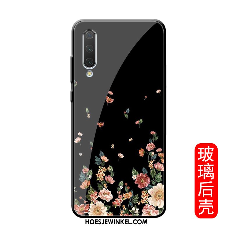 Xiaomi Mi A3 Hoesje Glas Bescherming Mobiele Telefoon, Xiaomi Mi A3 Hoesje Trendy Merk Zwart Beige