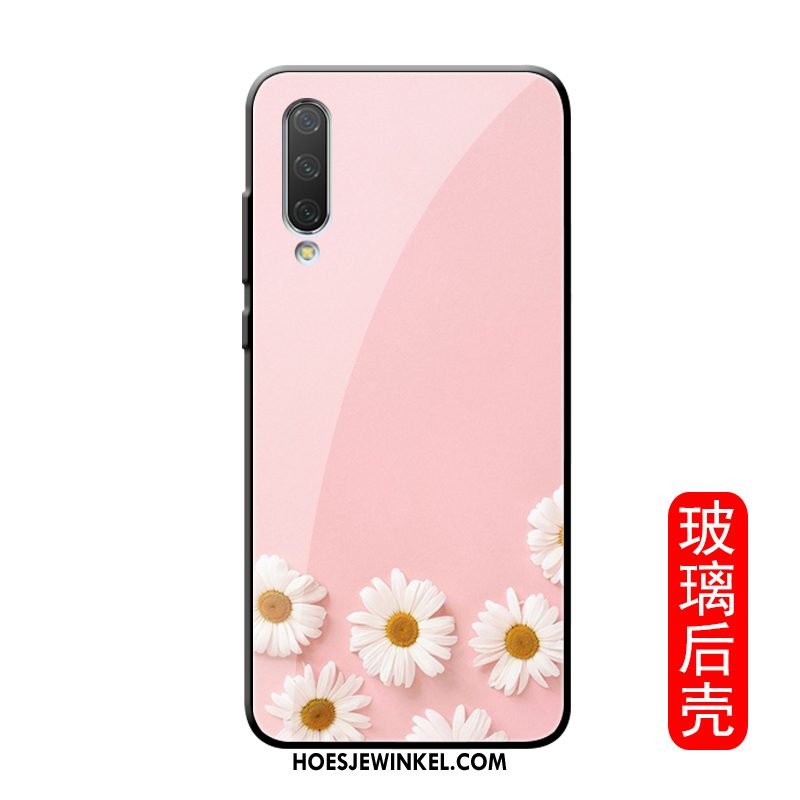 Xiaomi Mi A3 Hoesje Glas Bescherming Mobiele Telefoon, Xiaomi Mi A3 Hoesje Trendy Merk Zwart Beige