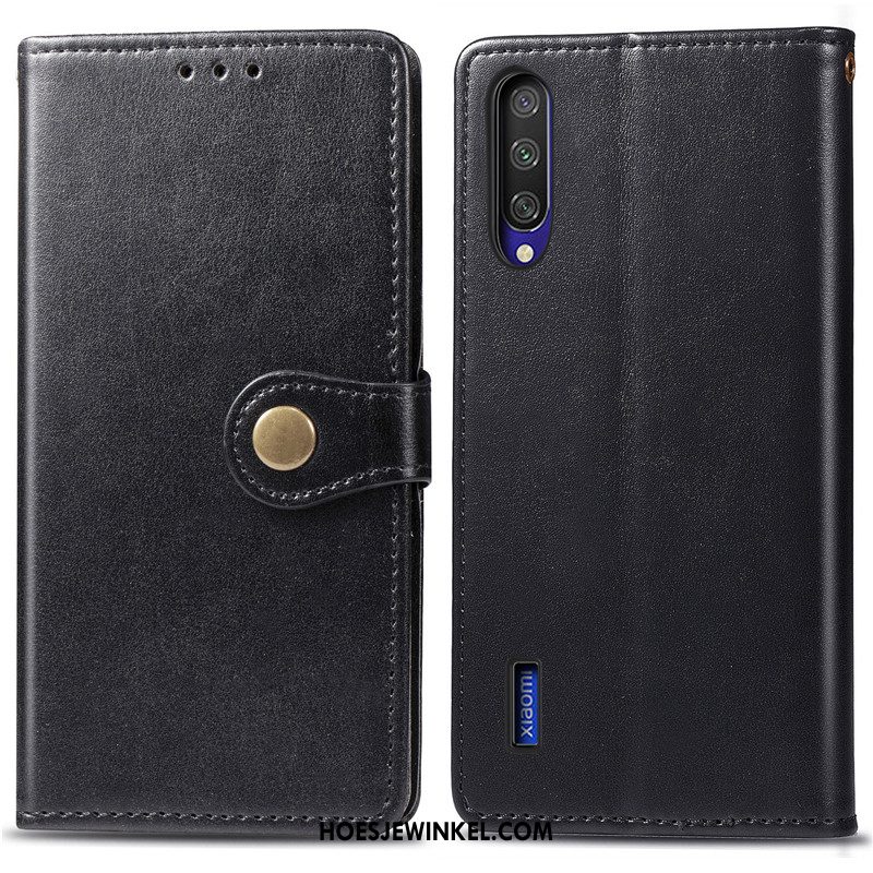 Xiaomi Mi A3 Hoesje Groen Folio Eenvoudige, Xiaomi Mi A3 Hoesje Mini Mobiele Telefoon Beige