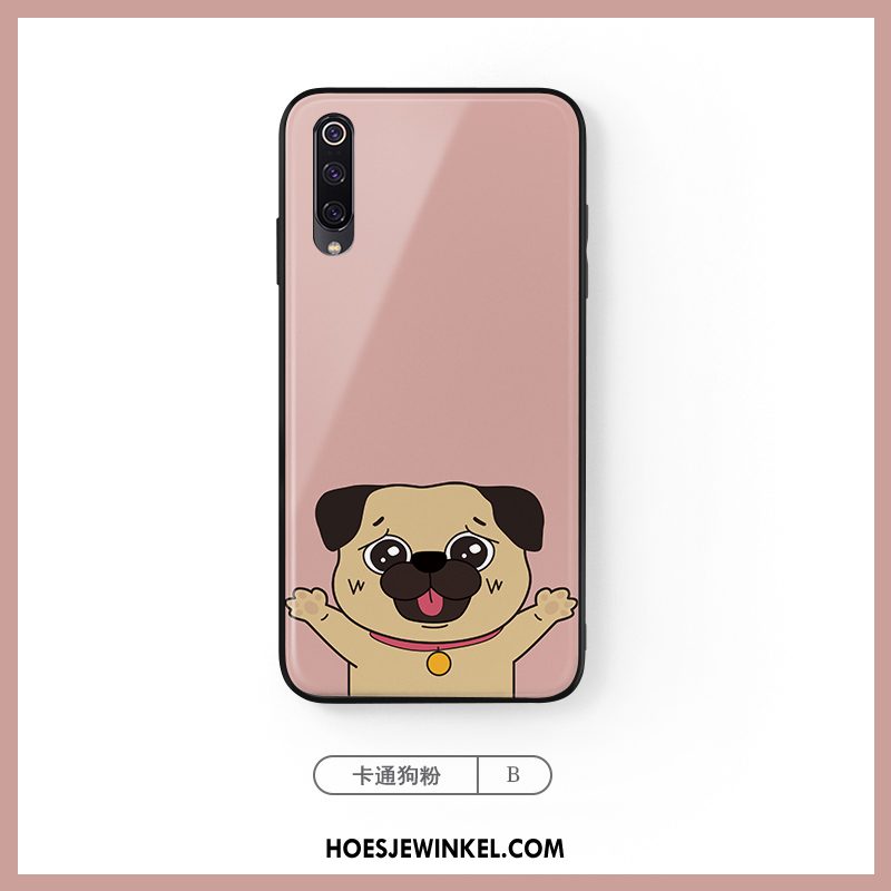 Xiaomi Mi A3 Hoesje Mini Spotprent Net Red, Xiaomi Mi A3 Hoesje Scheppend Hond Beige