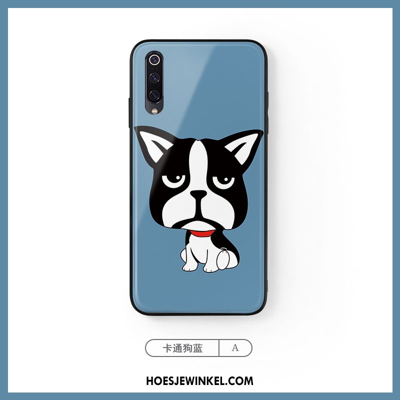 Xiaomi Mi A3 Hoesje Mini Spotprent Net Red, Xiaomi Mi A3 Hoesje Scheppend Hond Beige