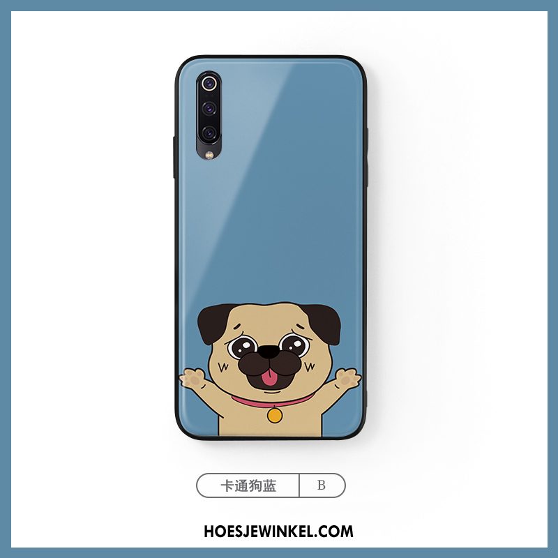Xiaomi Mi A3 Hoesje Mini Spotprent Net Red, Xiaomi Mi A3 Hoesje Scheppend Hond Beige
