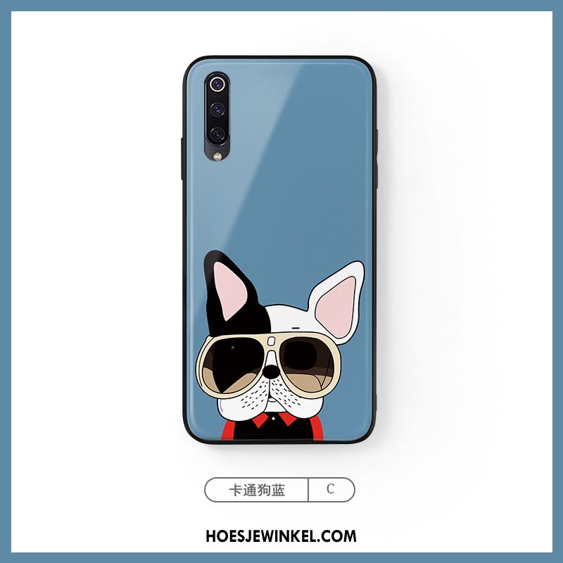 Xiaomi Mi A3 Hoesje Mini Spotprent Net Red, Xiaomi Mi A3 Hoesje Scheppend Hond Beige