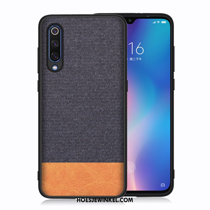 Xiaomi Mi A3 Hoesje Siliconen Blauw Anti-fall, Xiaomi Mi A3 Hoesje Mobiele Telefoon Rood Beige