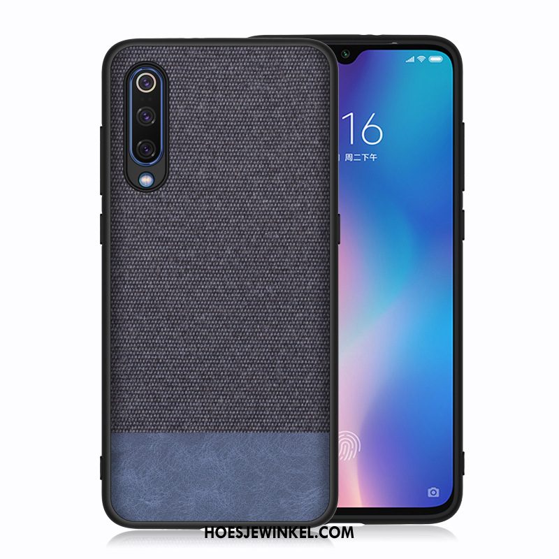 Xiaomi Mi A3 Hoesje Siliconen Blauw Anti-fall, Xiaomi Mi A3 Hoesje Mobiele Telefoon Rood Beige