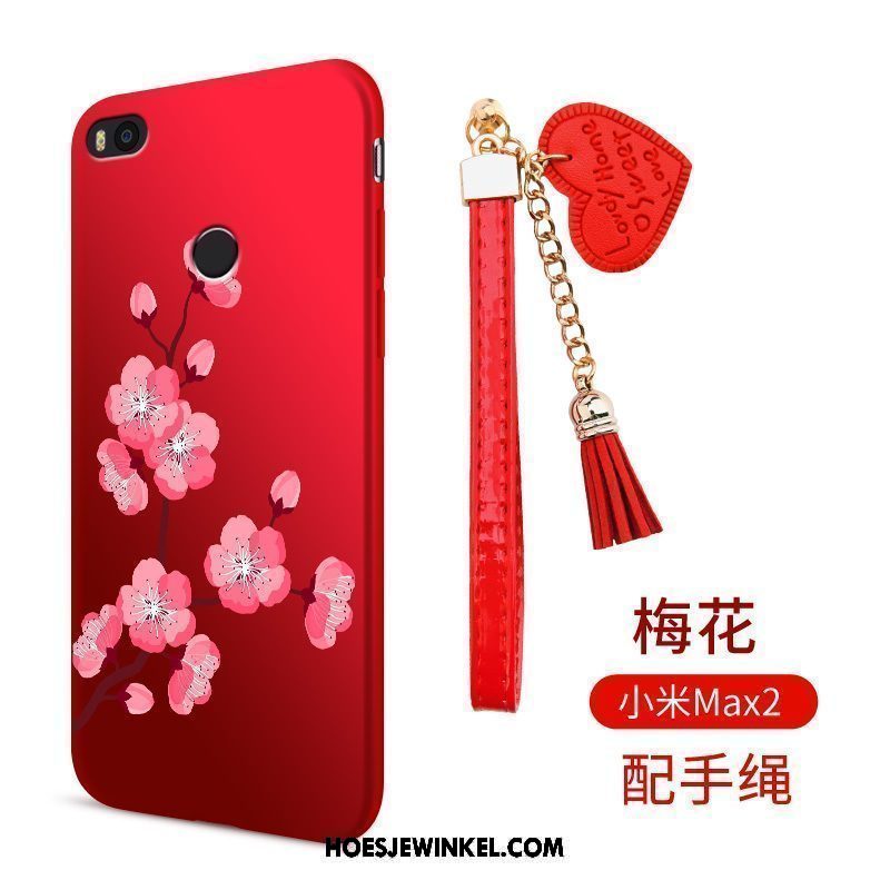 Xiaomi Mi Max 2 Hoesje All Inclusive Mini Rood, Xiaomi Mi Max 2 Hoesje Bescherming Mobiele Telefoon Beige