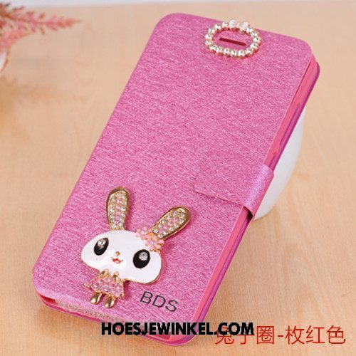 Xiaomi Mi Max 2 Hoesje Bescherming Leren Etui Folio, Xiaomi Mi Max 2 Hoesje Met Strass Anti-fall Beige