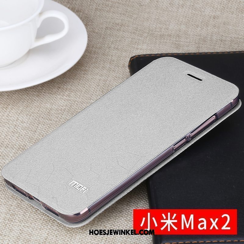 Xiaomi Mi Max 2 Hoesje Diepe Kleur Anti-fall Siliconen, Xiaomi Mi Max 2 Hoesje Hard Schrobben Beige