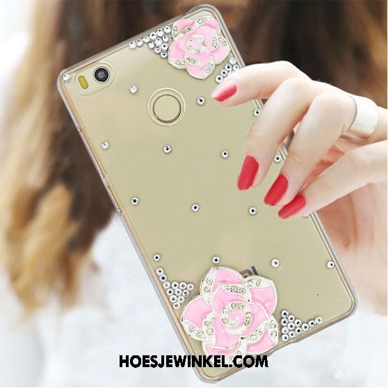 Xiaomi Mi Max 2 Hoesje Hoes Mini Met Strass, Xiaomi Mi Max 2 Hoesje Rood Bescherming Beige