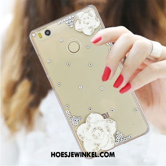 Xiaomi Mi Max 2 Hoesje Hoes Mini Met Strass, Xiaomi Mi Max 2 Hoesje Rood Bescherming Beige