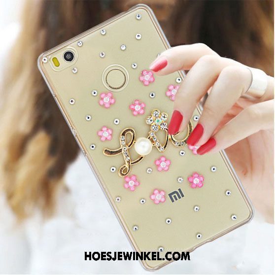 Xiaomi Mi Max 2 Hoesje Hoes Mini Met Strass, Xiaomi Mi Max 2 Hoesje Rood Bescherming Beige