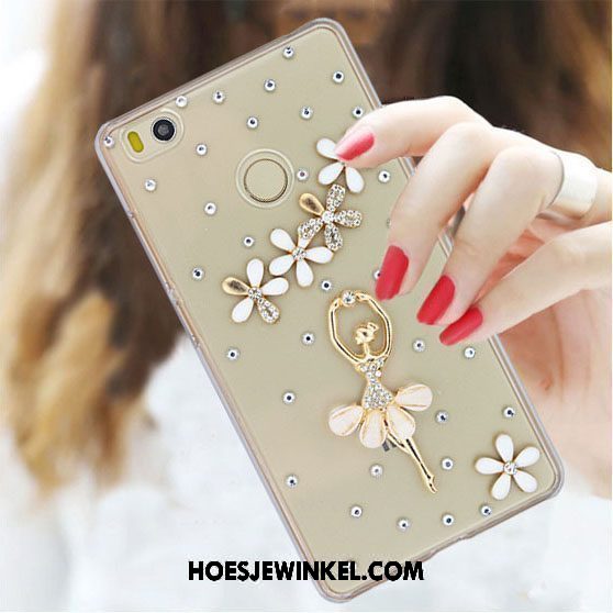 Xiaomi Mi Max 2 Hoesje Hoes Mini Met Strass, Xiaomi Mi Max 2 Hoesje Rood Bescherming Beige