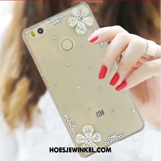 Xiaomi Mi Max 2 Hoesje Hoes Mini Met Strass, Xiaomi Mi Max 2 Hoesje Rood Bescherming Beige