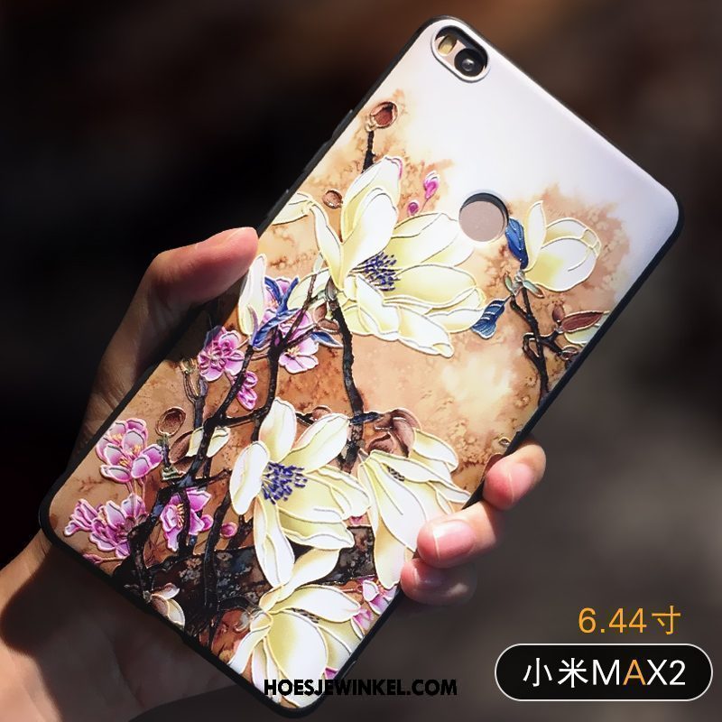 Xiaomi Mi Max 2 Hoesje Persoonlijk Geel Bescherming, Xiaomi Mi Max 2 Hoesje Anti-fall Mini Beige