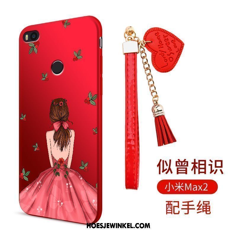 Xiaomi Mi Max 2 Hoesje Rood Hoes Mobiele Telefoon, Xiaomi Mi Max 2 Hoesje Bescherming Siliconen Beige