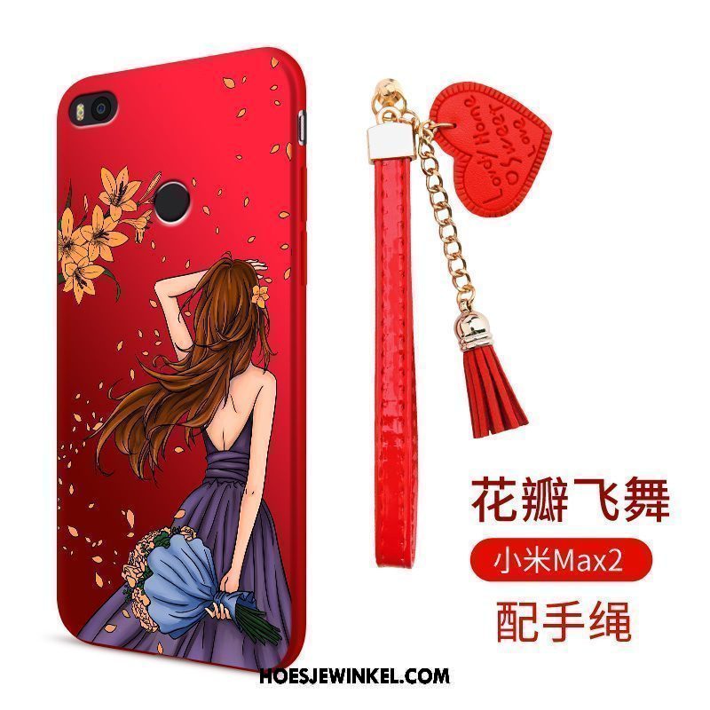 Xiaomi Mi Max 2 Hoesje Rood Hoes Mobiele Telefoon, Xiaomi Mi Max 2 Hoesje Bescherming Siliconen Beige