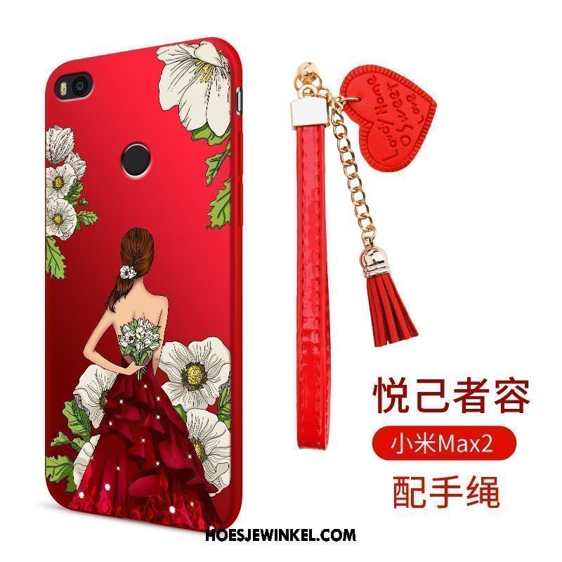 Xiaomi Mi Max 2 Hoesje Rood Hoes Mobiele Telefoon, Xiaomi Mi Max 2 Hoesje Bescherming Siliconen Beige