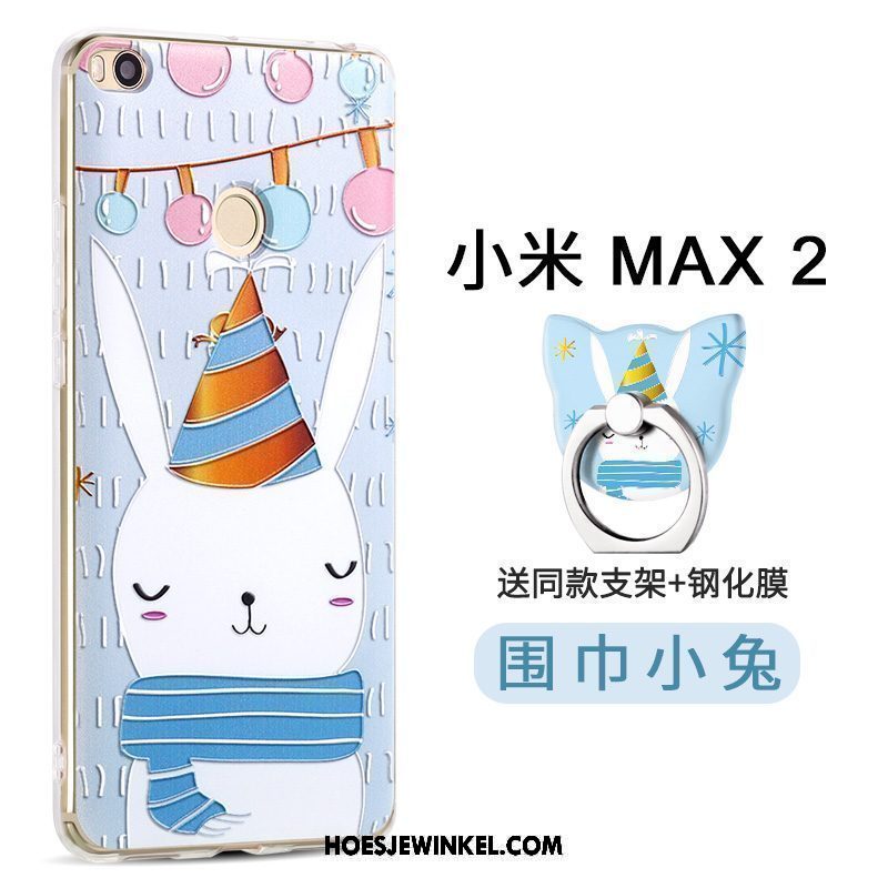 Xiaomi Mi Max 2 Hoesje Siliconen Scheppend Anti-fall, Xiaomi Mi Max 2 Hoesje Groen Bescherming Beige