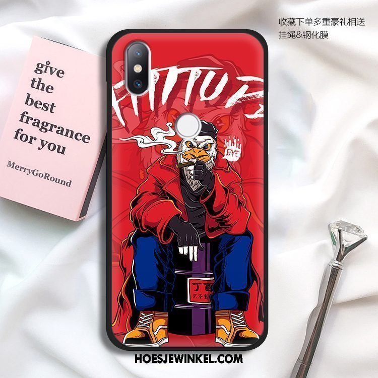 Xiaomi Mi Max 3 Hoesje Hoes Mini Mobiele Telefoon, Xiaomi Mi Max 3 Hoesje Trendy Merk Graffiti Beige