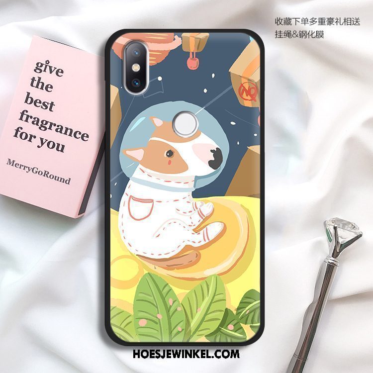 Xiaomi Mi Max 3 Hoesje Hoes Mini Mobiele Telefoon, Xiaomi Mi Max 3 Hoesje Trendy Merk Graffiti Beige