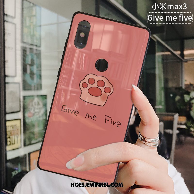 Xiaomi Mi Max 3 Hoesje Hoes Mobiele Telefoon Wit, Xiaomi Mi Max 3 Hoesje Trend Anti-fall Beige
