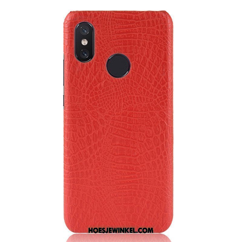 Xiaomi Mi Max 3 Hoesje Mobiele Telefoon Anti-fall Mini, Xiaomi Mi Max 3 Hoesje Krokodillenleer Hard Beige