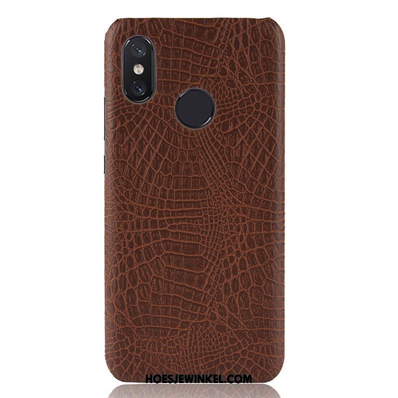 Xiaomi Mi Max 3 Hoesje Mobiele Telefoon Anti-fall Mini, Xiaomi Mi Max 3 Hoesje Krokodillenleer Hard Beige