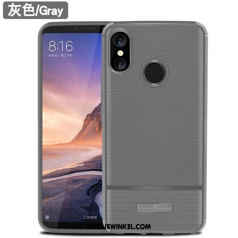 Xiaomi Mi Max 3 Hoesje Patroon Mini Hoes, Xiaomi Mi Max 3 Hoesje Mobiele Telefoon Soort Aziatische Vrucht Beige