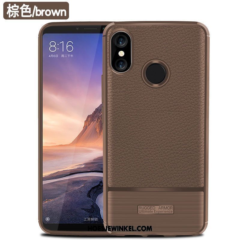 Xiaomi Mi Max 3 Hoesje Patroon Mini Hoes, Xiaomi Mi Max 3 Hoesje Mobiele Telefoon Soort Aziatische Vrucht Beige