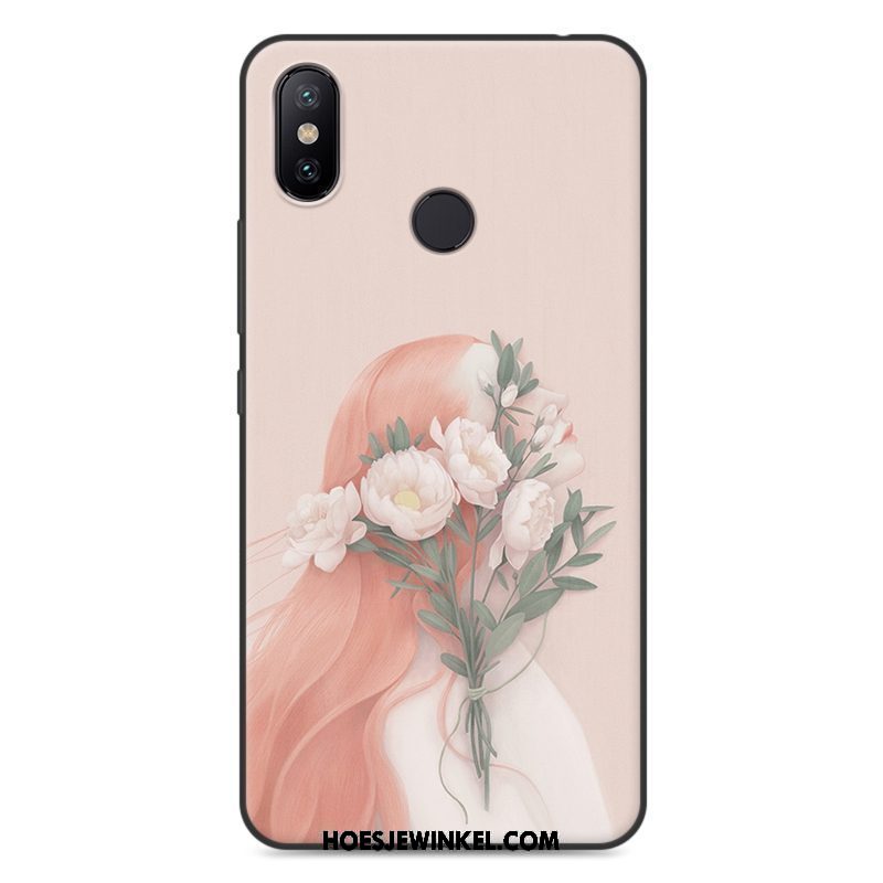 Xiaomi Mi Max 3 Hoesje Trend Mobiele Telefoon Rood, Xiaomi Mi Max 3 Hoesje Anti-fall Kunst Beige