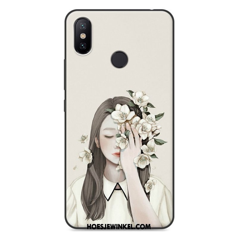 Xiaomi Mi Max 3 Hoesje Trend Mobiele Telefoon Rood, Xiaomi Mi Max 3 Hoesje Anti-fall Kunst Beige