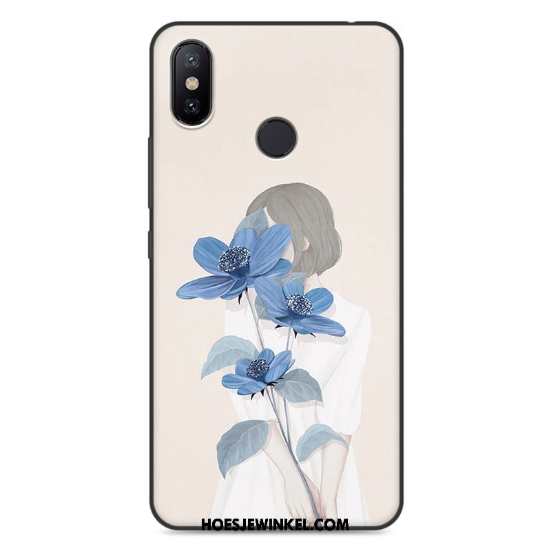 Xiaomi Mi Max 3 Hoesje Trend Mobiele Telefoon Rood, Xiaomi Mi Max 3 Hoesje Anti-fall Kunst Beige