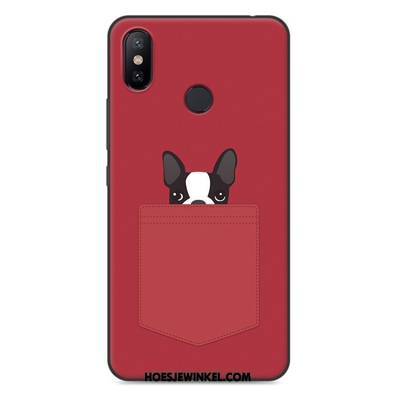 Xiaomi Mi Max 3 Hoesje Zacht Donkerblauw Spotprent, Xiaomi Mi Max 3 Hoesje Hoes Mobiele Telefoon Beige