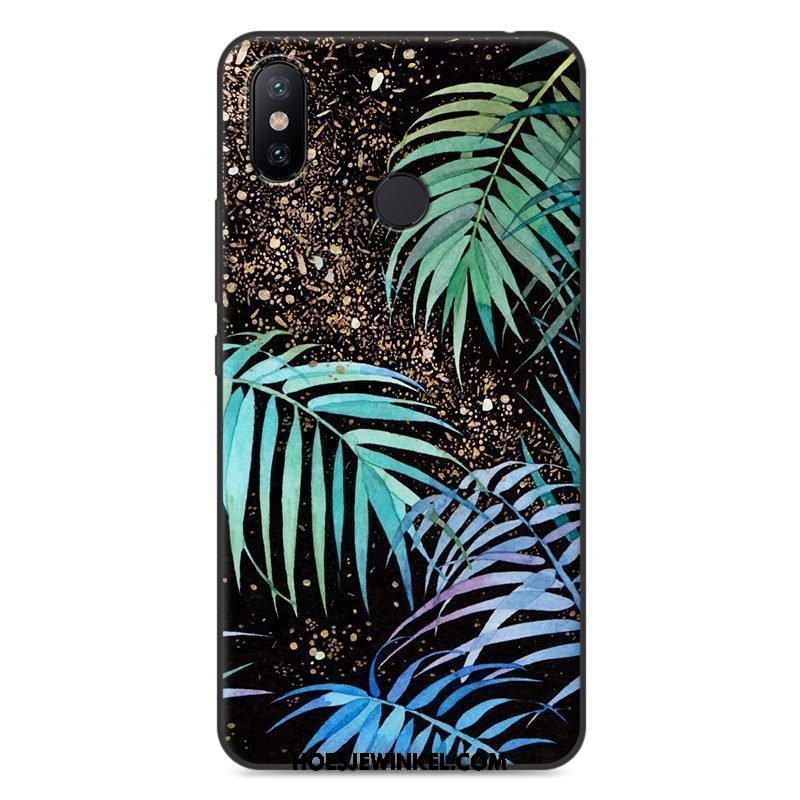 Xiaomi Mi Max 3 Hoesje Zacht Donkerblauw Spotprent, Xiaomi Mi Max 3 Hoesje Hoes Mobiele Telefoon Beige