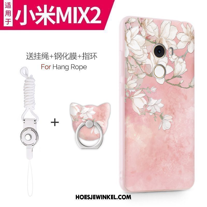 Xiaomi Mi Mix 2 Hoesje All Inclusive Siliconen Mobiele Telefoon, Xiaomi Mi Mix 2 Hoesje Anti-fall Hoes Beige