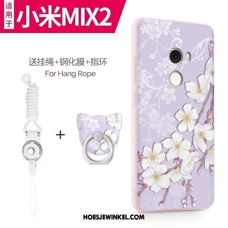 Xiaomi Mi Mix 2 Hoesje All Inclusive Siliconen Mobiele Telefoon, Xiaomi Mi Mix 2 Hoesje Anti-fall Hoes Beige